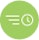 Green Fast Cure Time Badge Icon